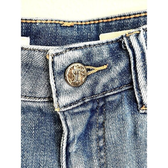 Pilcro the Letterpress by Anthropologie Light Wash Stet Jean Shorts 5 Pocket 25 - Picture 2 of 6